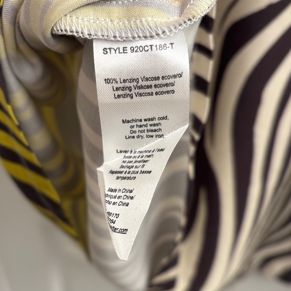 NWT Women's Corey Lynn Calter for Antropologie Zebra and Tiger Print Top Size S - Picture 7 of 11